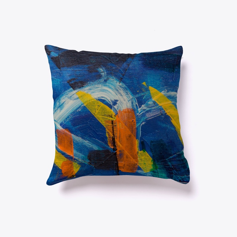 Abstract Paint Brush Textured Design  