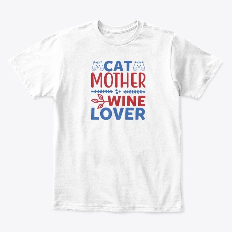 Cat Mother Wine Lover