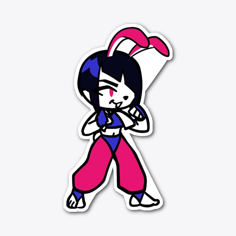 Spiders Bunny STICKER