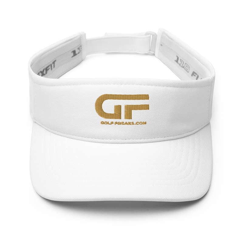 GOLF FREAKS OLD GOLD LOGO GOLF VISORS