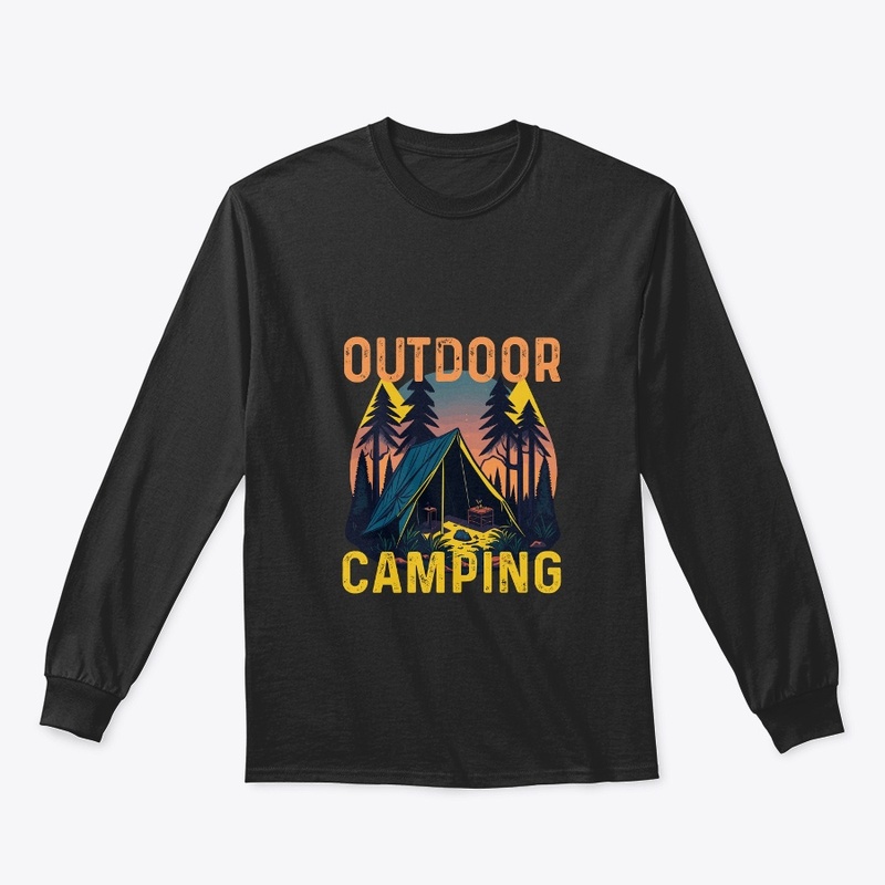 Mountain camping tshirt design
