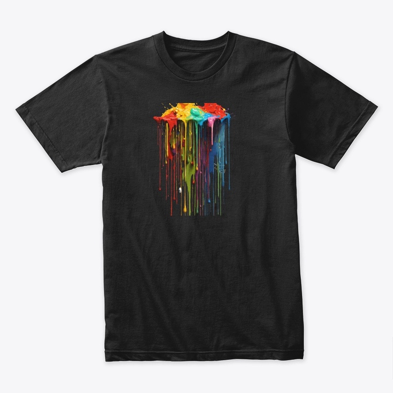 Vibrant Drip Logo T-shirt