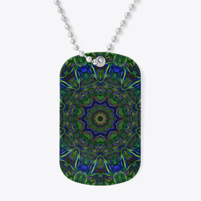 Blue Green Ribbon Kaleidoscope