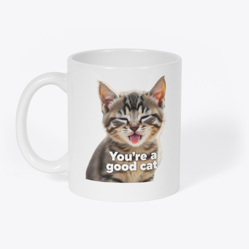 Cute cat design mug