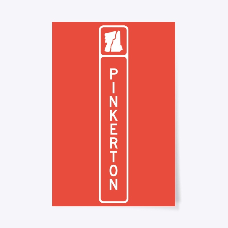 Pinkerton NH Town Line Signs White