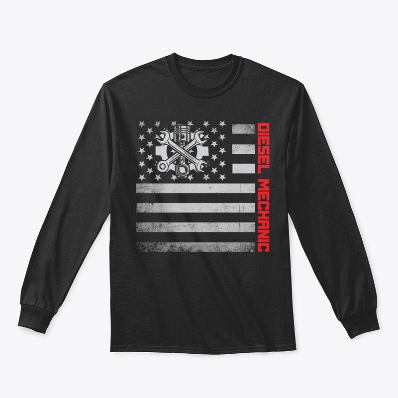 Diesel Mechanic US Flag