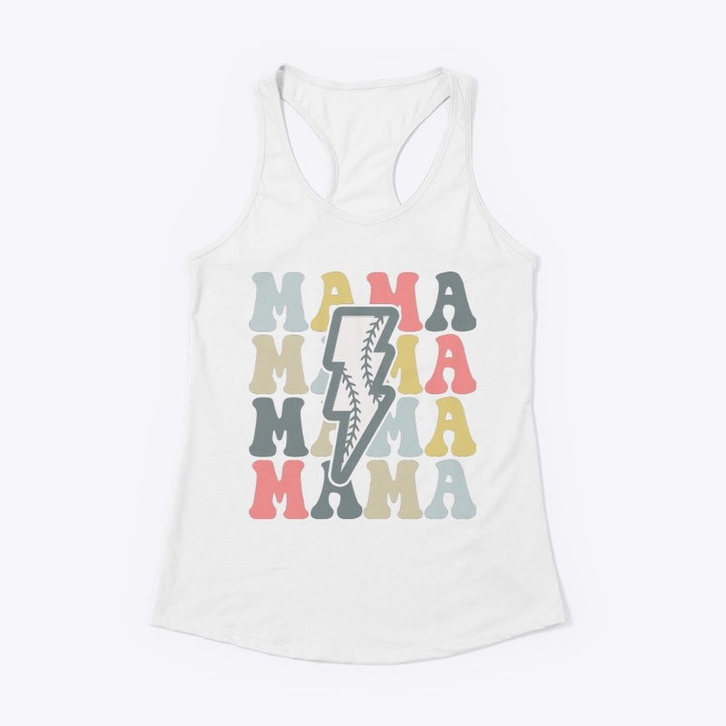 Baseball mama pastel