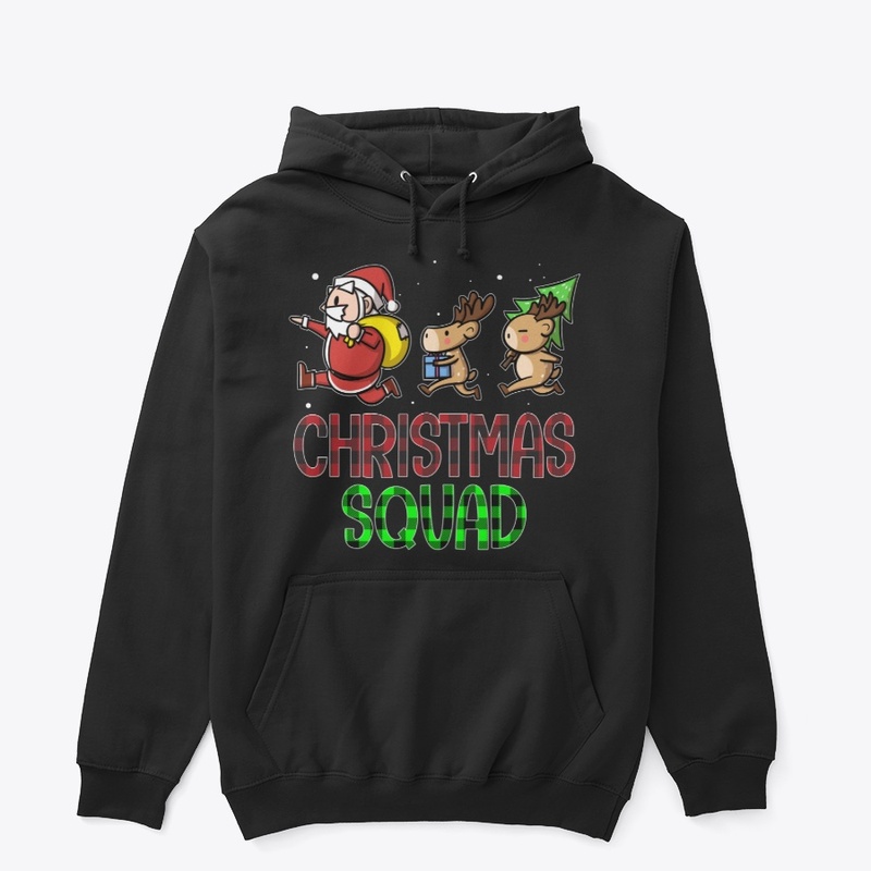 Funny Christmas Squad Santa Reindeer Kid