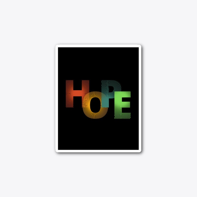  "HOPE Graphic Black T-Shirt: Inspiring