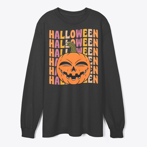 Pumpkin Jack O Lantern 70s 80s Black Maglietta Front