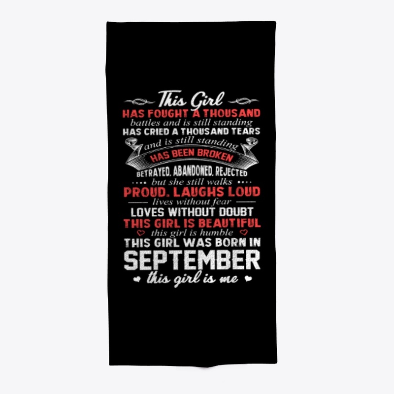 This Girl Was Born In September Birthday