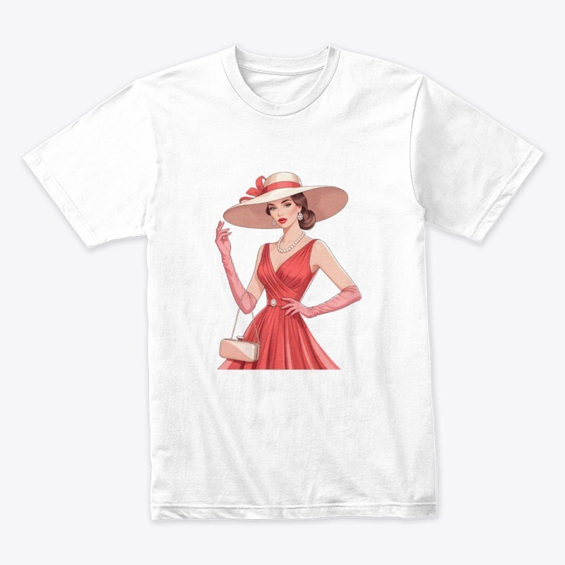 Elegant Lady in Red – High Fashion