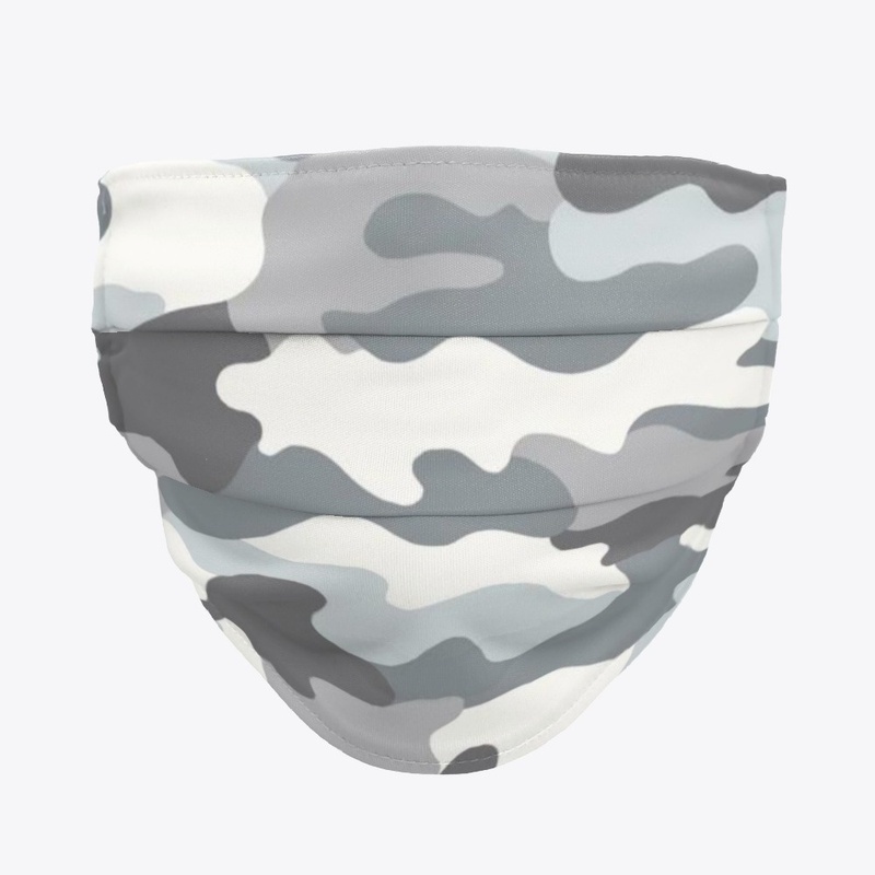 White Camo Face Mask