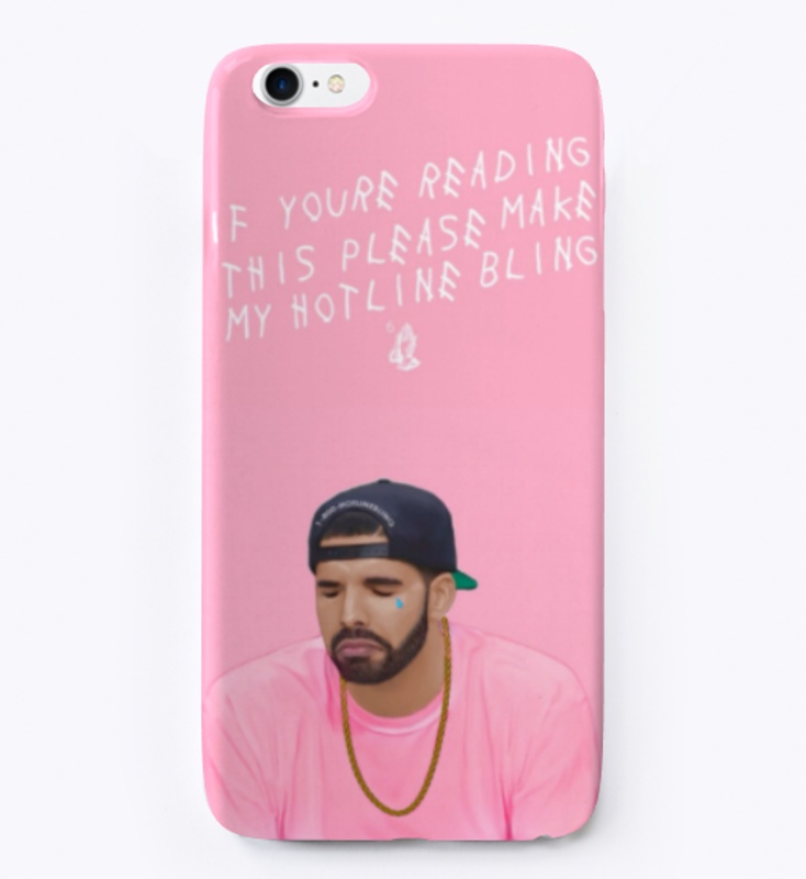 Pink Drizzy iPhone Case 