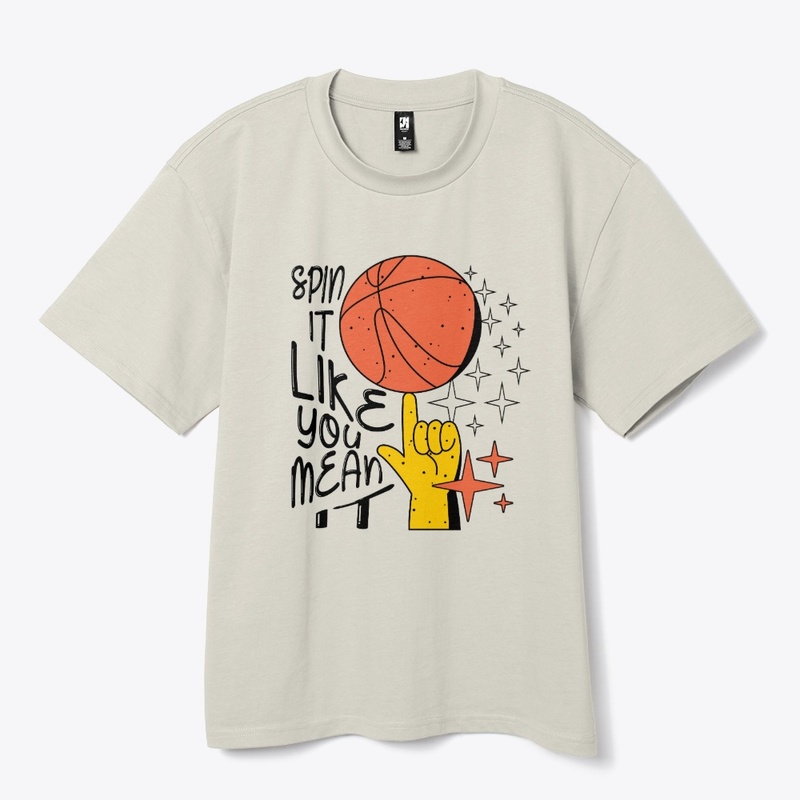 Spin & Shine Basketball Tee