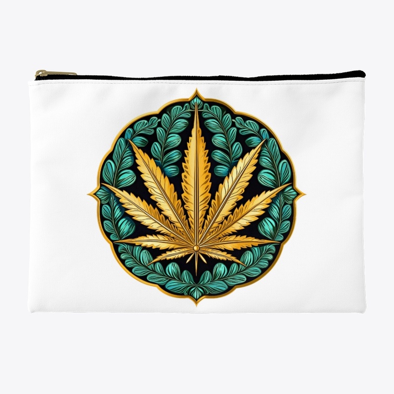 Blue and Gold Canna Crest