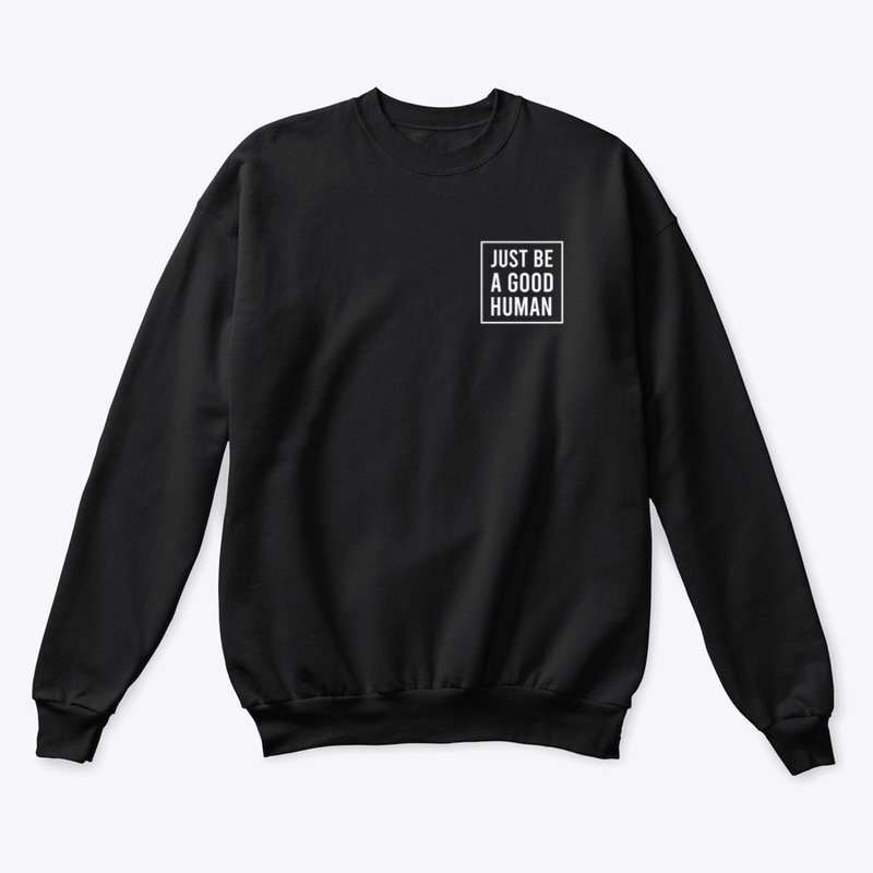 GOOD HUMAN WHT SQ | HOODIES & SWEATERS
