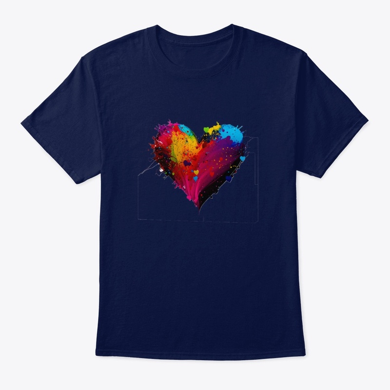 Heart shape design tshirts 