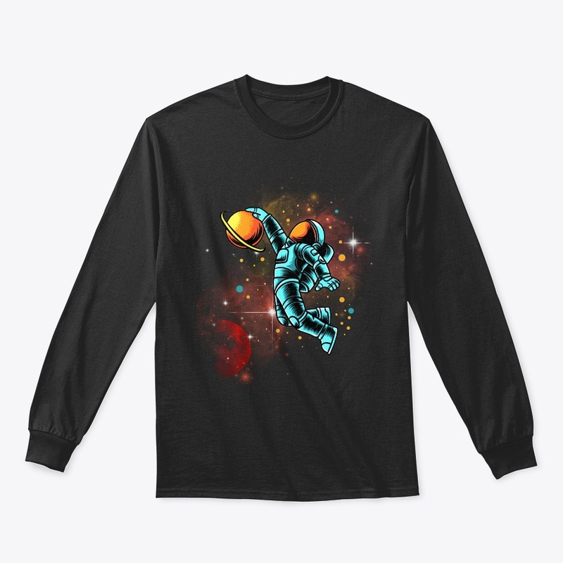Space Jamming Astronaut Slam Dunk
