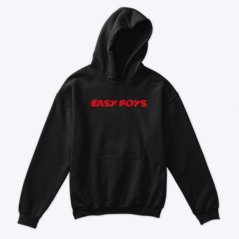 Kid's Classic Hoodie  Black Camiseta Front
