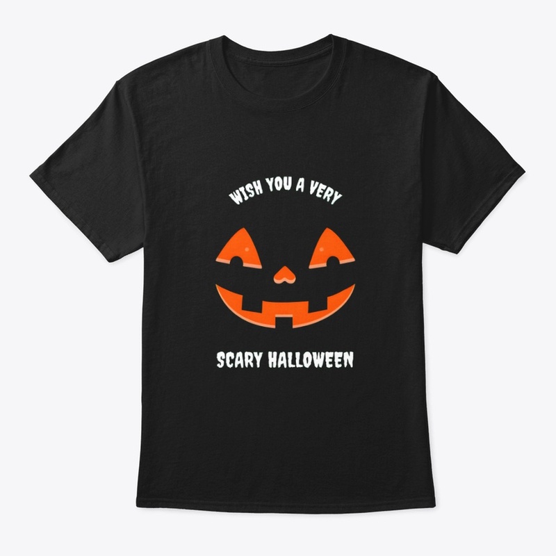 Have a scary Halloween with pumpkin face