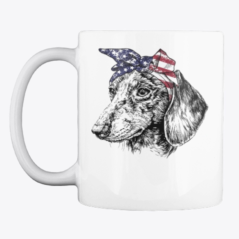 Dachshund Dog With Bandanna T Shirt
