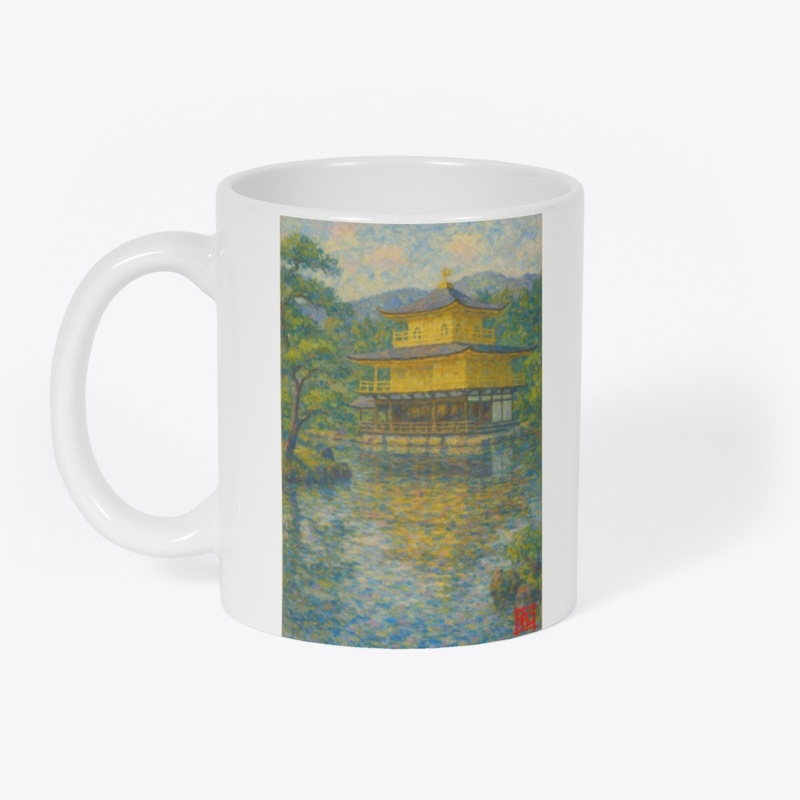 Kinkakuji Temple - Monet Style