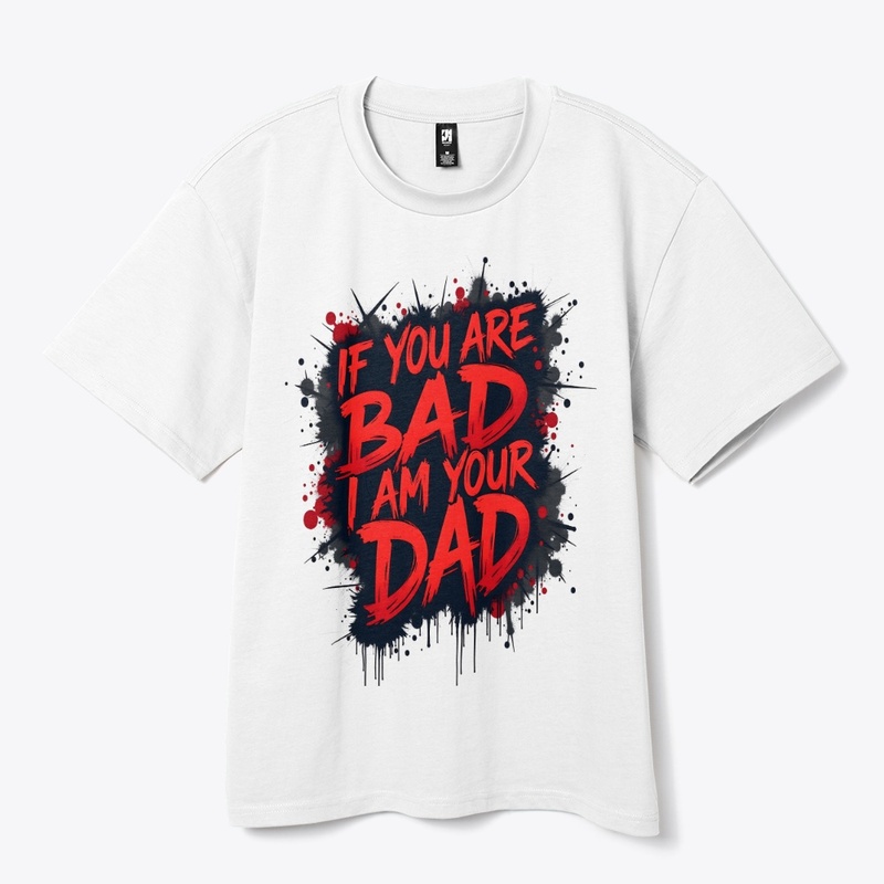 Bold Dad Joke Graffiti Streetwear Design