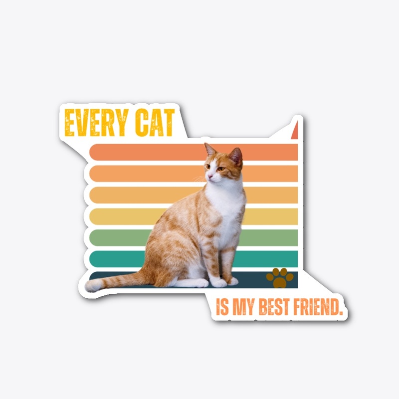 Every cat is my best friend. T-Shirt