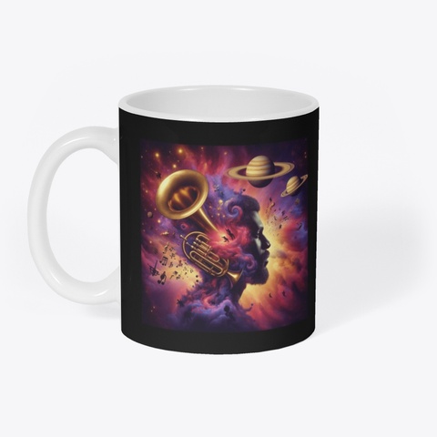 Musical Universe Black T-Shirt Front