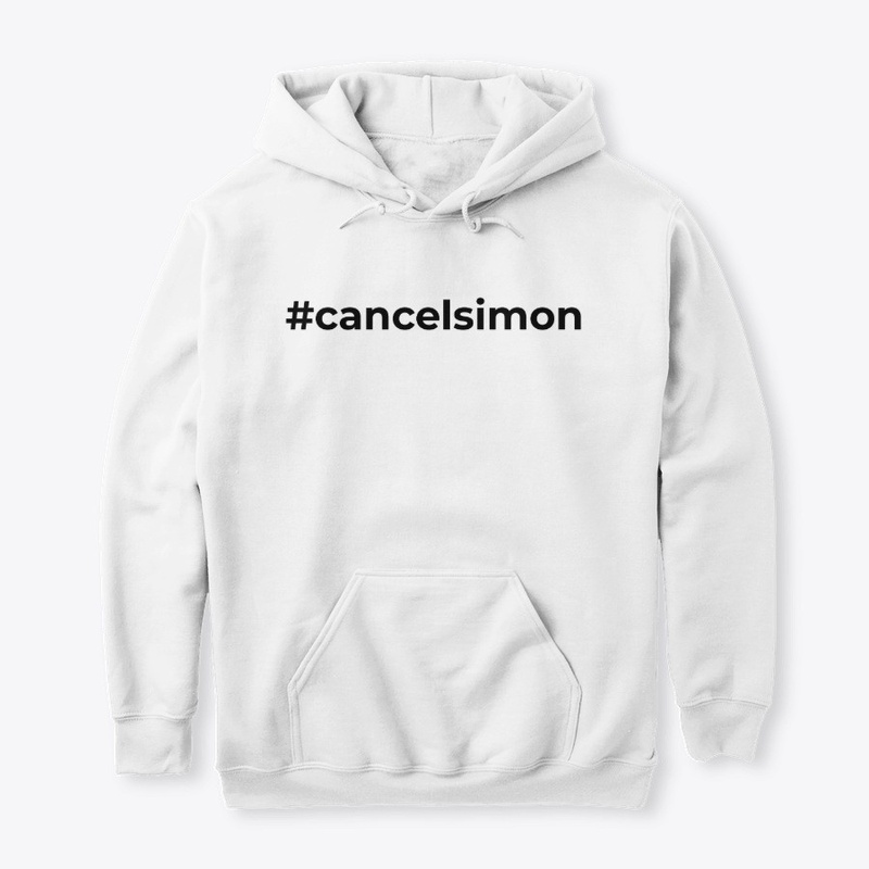 #cancelsimon - black on white