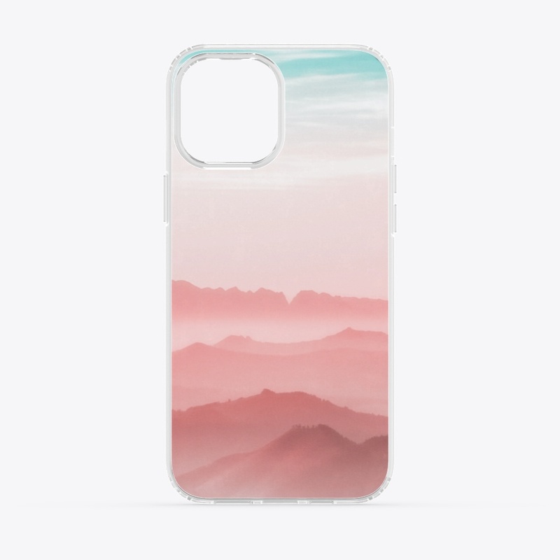 new pink shade mountain design 