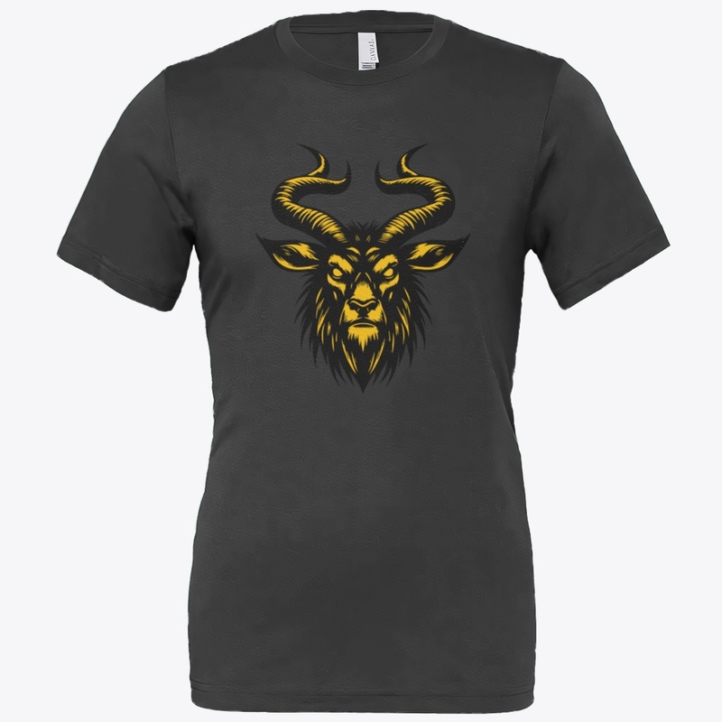 Angry Antelope Head Wild and Fierce
