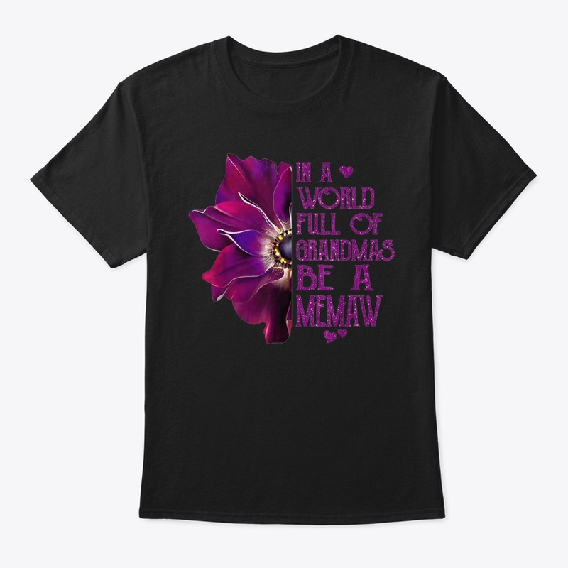 Grandmas Memaw Anemone T-Shirt Gift