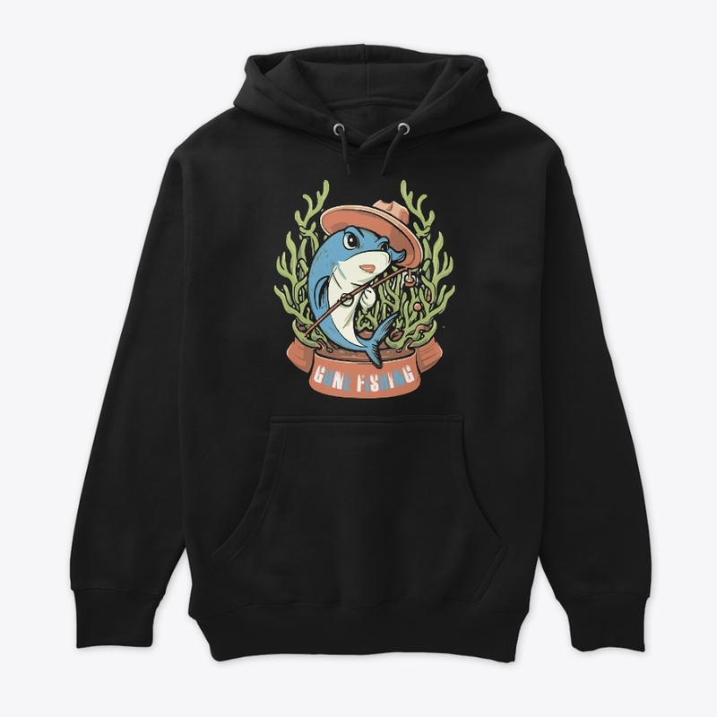 Gone fishing t-shirt design