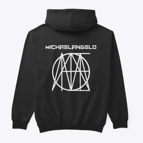 Michael Angel0  Dream Big Merch Black T-Shirt Back