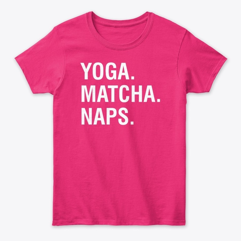Yoga matcha naps shirt 