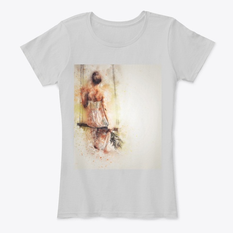 Rosa Light Heather Grey T-Shirt Front