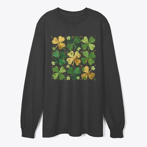 St. Patricks Quilt Black T-Shirt Front