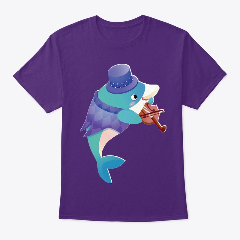 Cartoon dolphins with a summer vibe