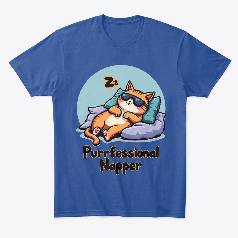 Purrfessional Napper- Funny Cat