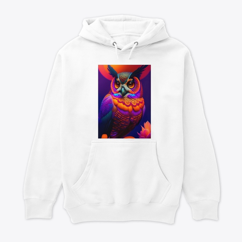 portrait of a geometric owl, 