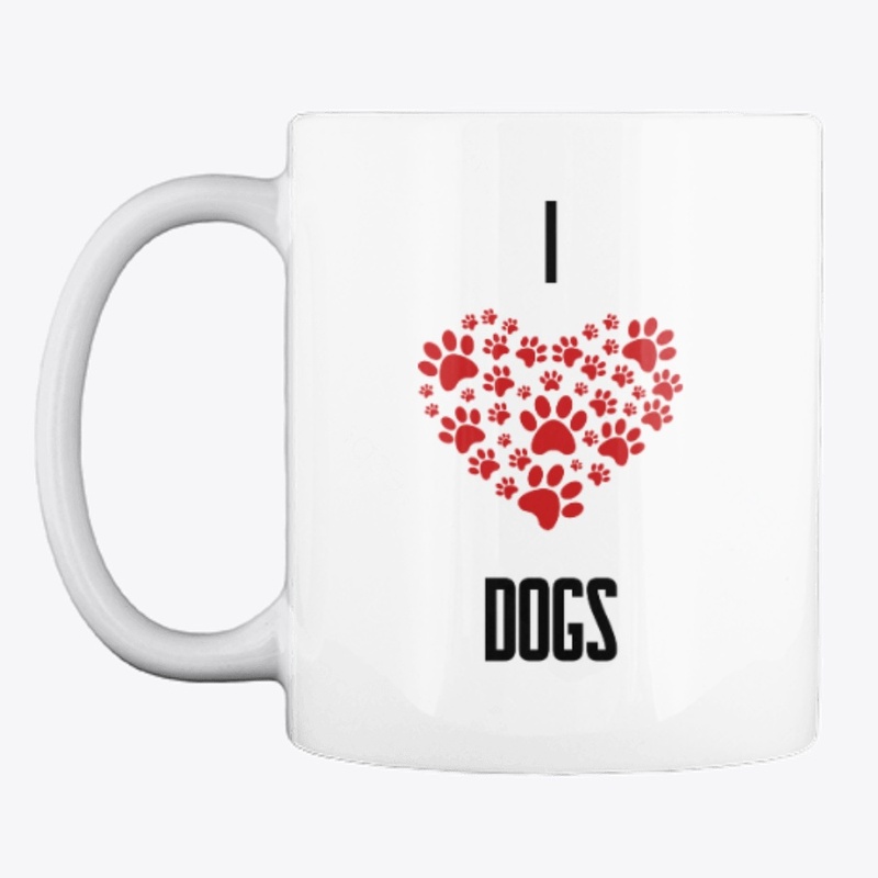 I Love Dogs-Cup design 