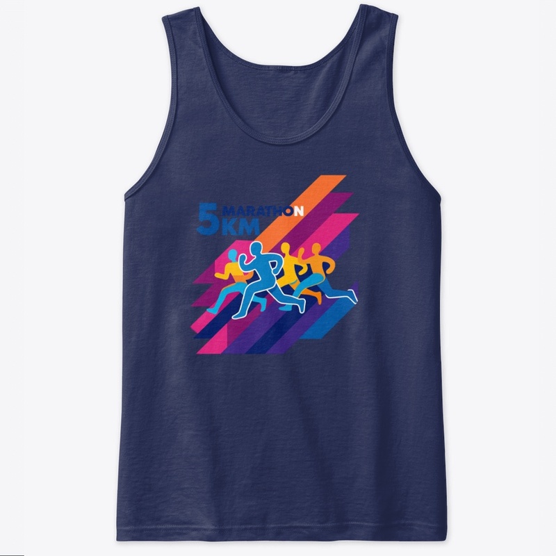 Marathon Race Art T-shart Design