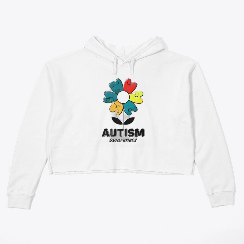 Autism Awareness 7161 - Women's Crop Hoodie - Women's Crop Hoodie - Women's Crop Hoodie - Women's Crop Hoodie