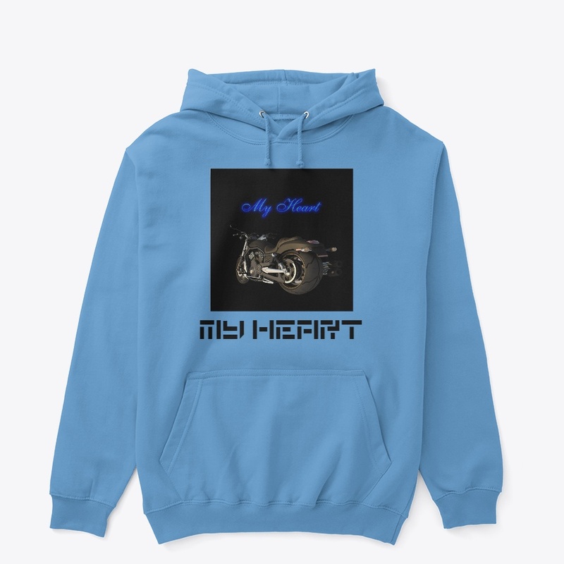 Peak MY HEART design for pullover hoodie