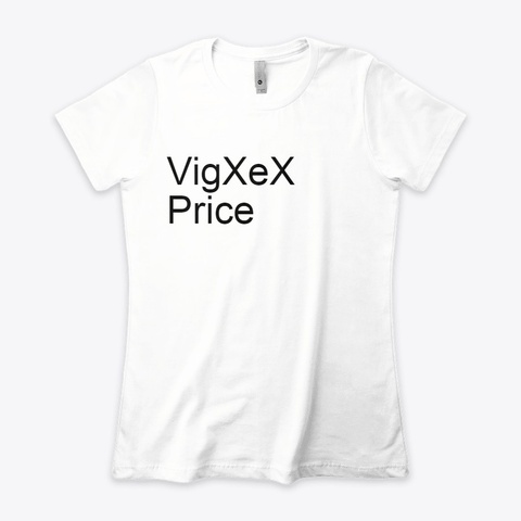 Vig Xe X Price White T-Shirt Front