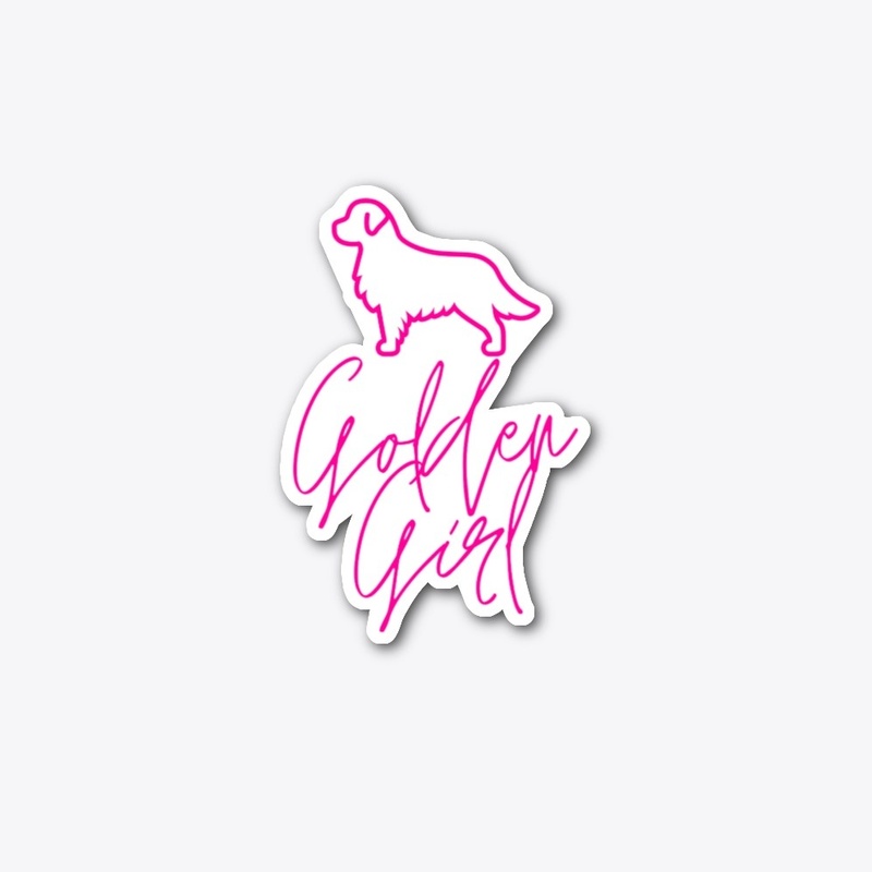 Golden Retriever Golden Girl 2 Sticker