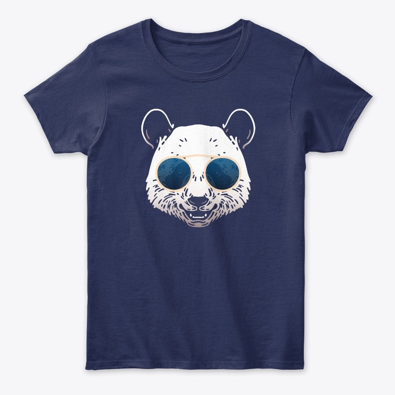 Cute Panda in Sunglasses (Colored+sg08)