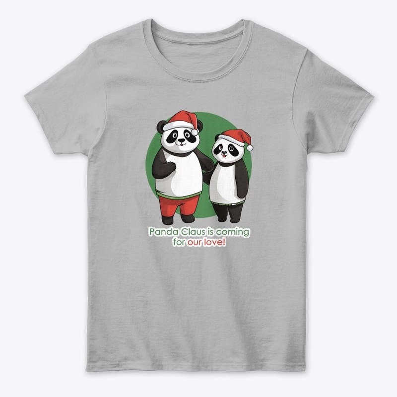 "Panda Claus is watching you both!"